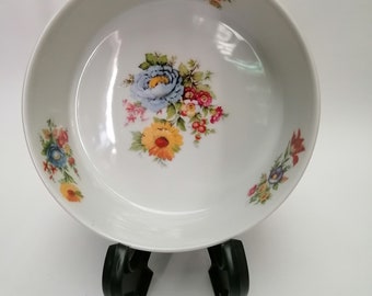 Vintage Flower Bowl, Deep Bowl, Soup Bowl, Rice Bowl, Salad Bowl, Luxury Kitchenware, Home Decor