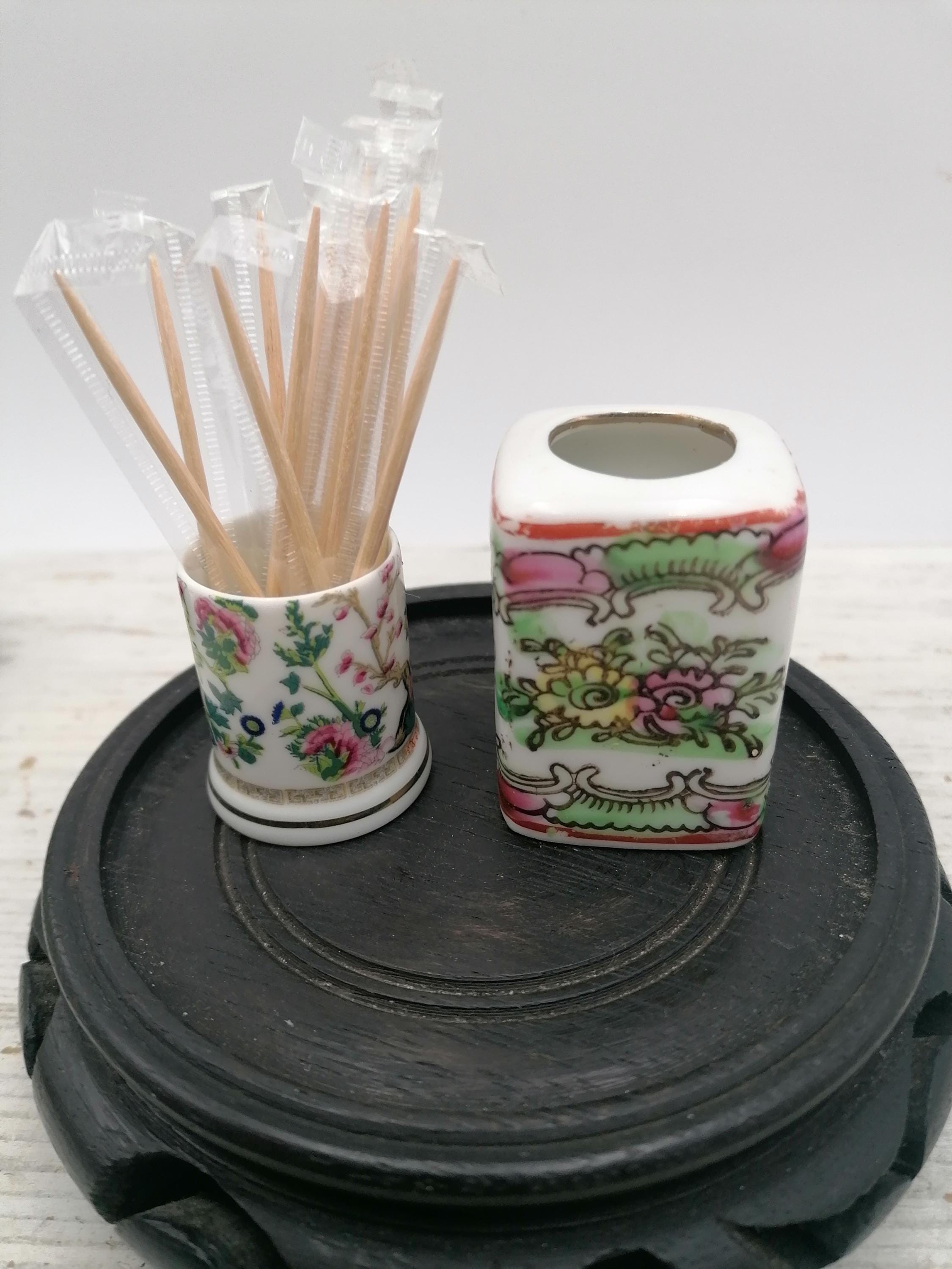 Portuguese Toothpick Holder, Asian Decor Collection Toothpick