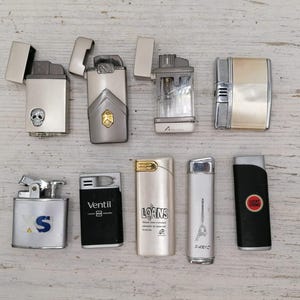 Vintage Lighters, Funny Shapes Lighters, unique Shape Lighter, Collectible Lighter,  Silver Color Lighter, Collectible Lighter Gift