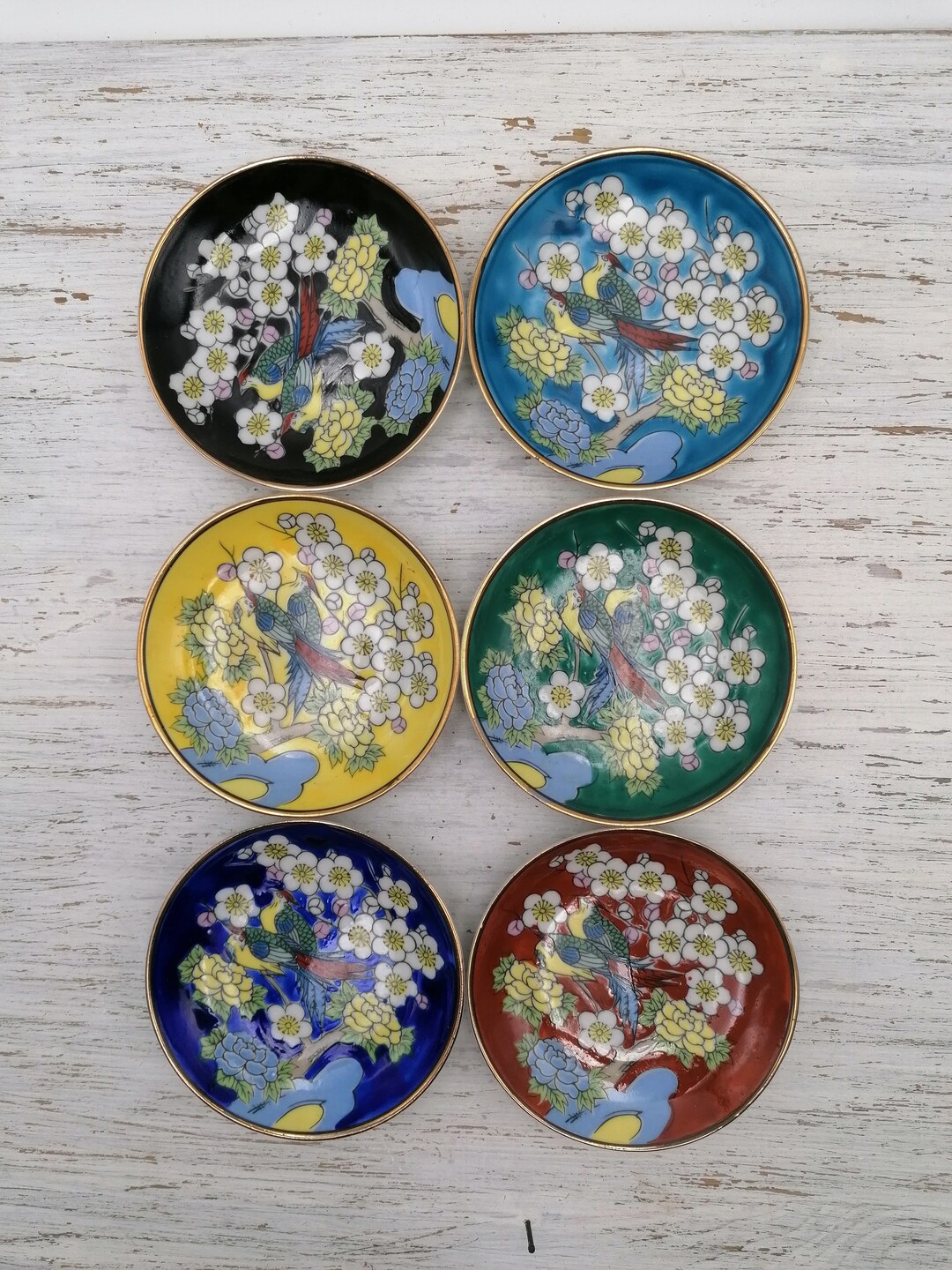 Japanese Small Plates, Decoration Asian Plates, Sakura Decor Small