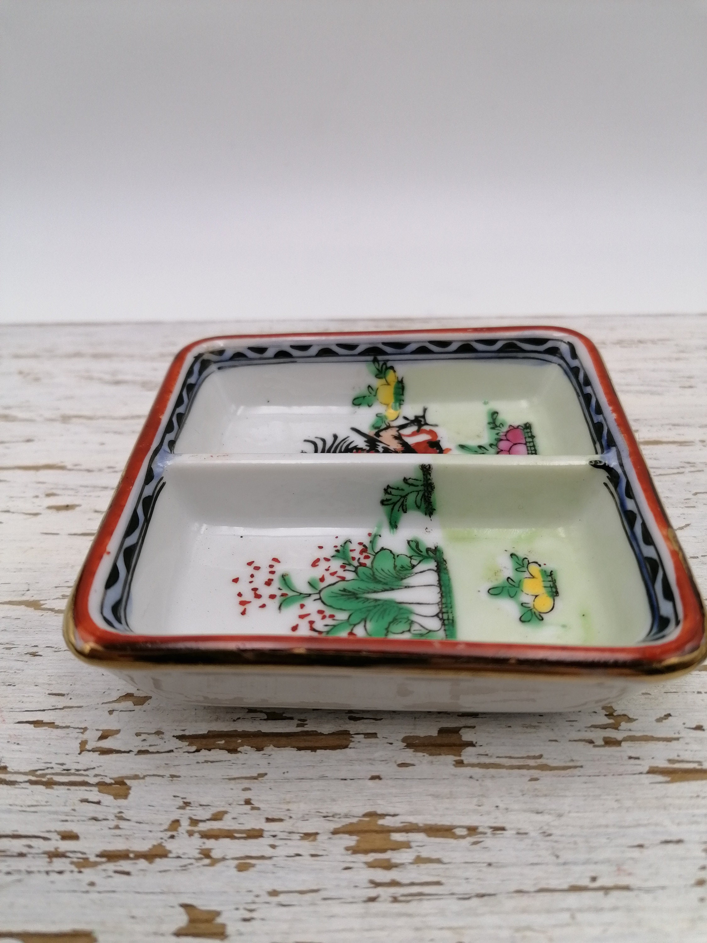 Set of 3 Chinese plates Handpainted China plates Oriental Etsy