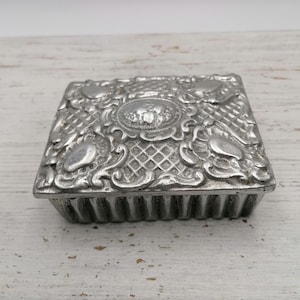 Metal Jewelry Box,metal Carved Box,Birds Decor Jewellery Box, silver jewelry box, Home Decor