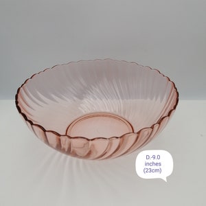 Vintage Pink Salad Bowl, Big Salad Bowl,  Limoges Bowl, Kitchenware, Home Decor