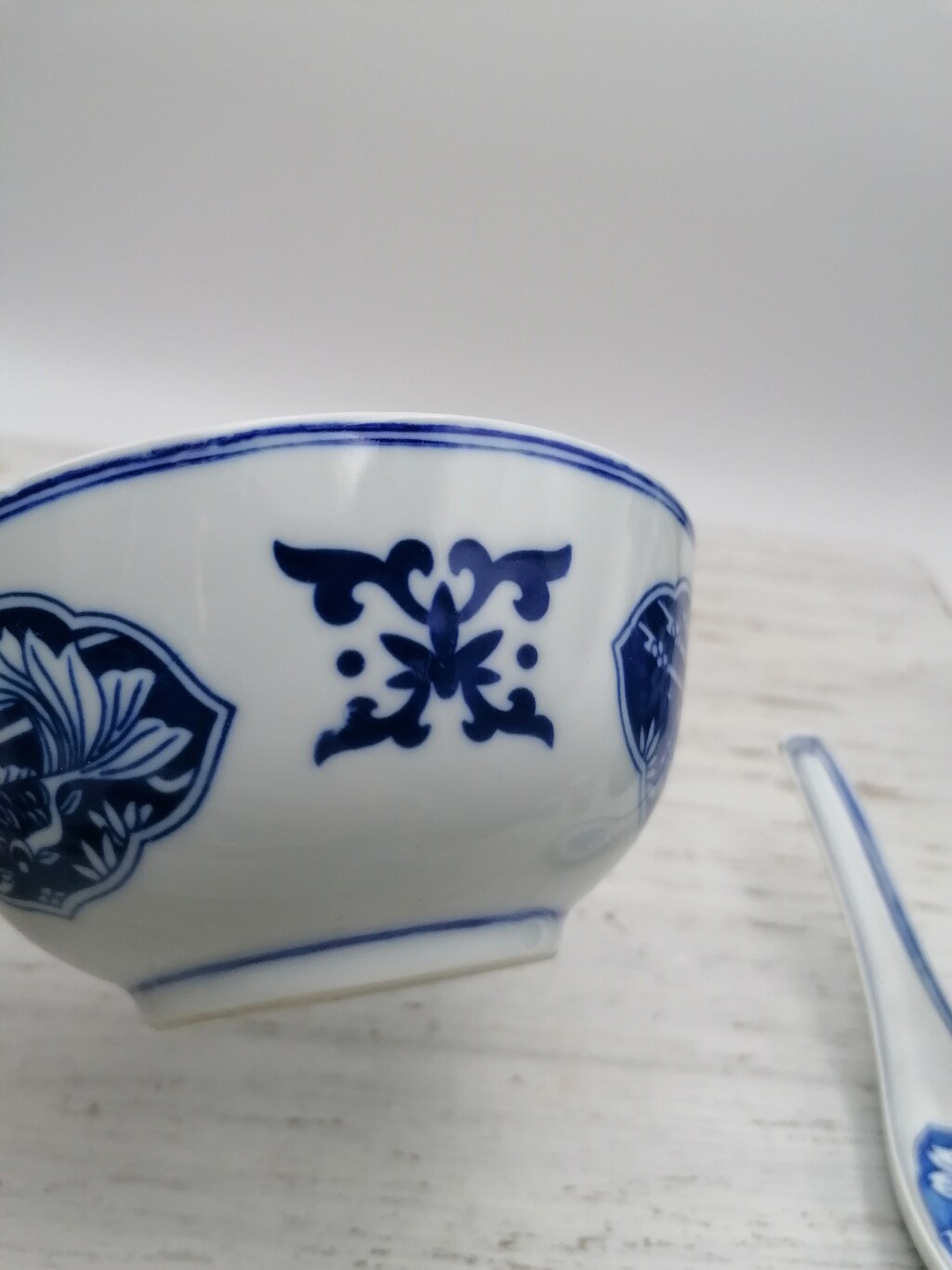 Set Di 6 Cucchiai Da Zuppa In Porcellana Cinese, Blu E Bianca, Ceramica Resistente Per Ristorante E Casa