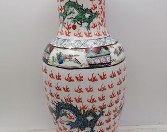 中国陶器 ブラウンライン柄 陶器瓶 花瓶 ディスプレイアート ws2667E