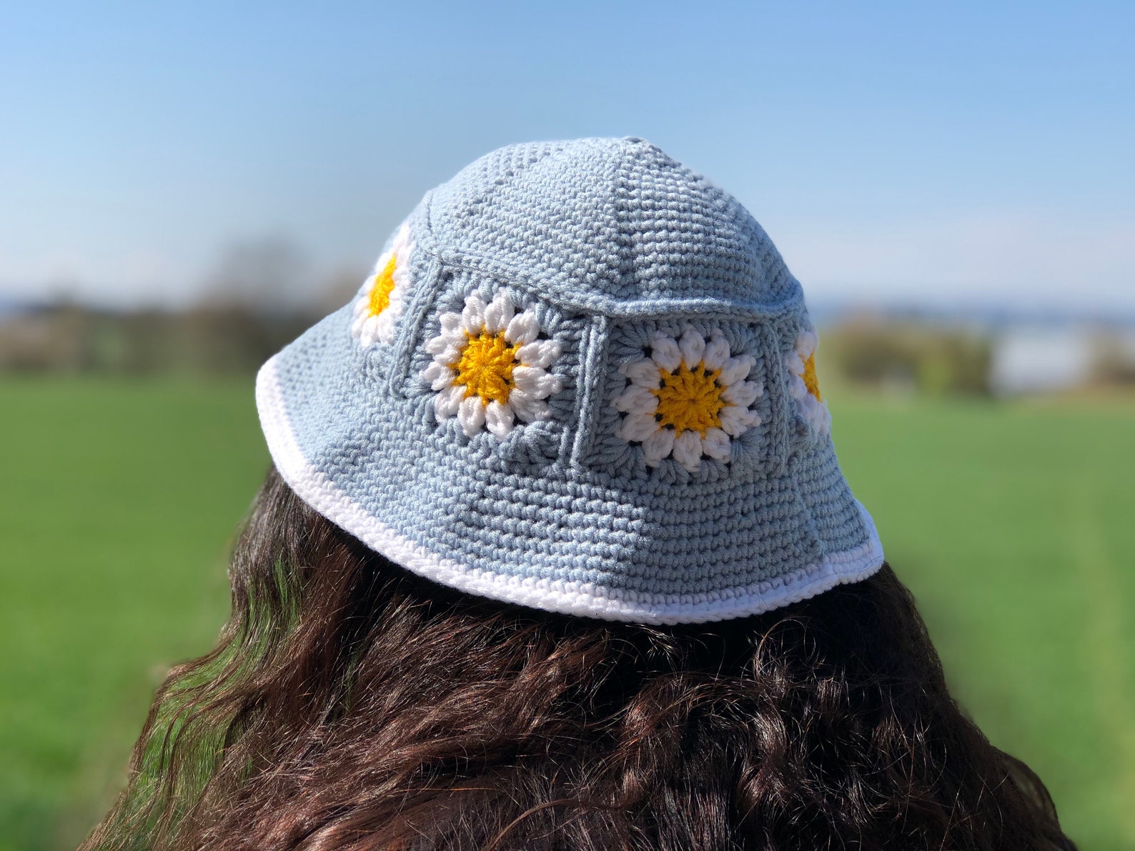 Crochet Bucket Hat Bucket Hat Daisy Bucket Hat Granny | Etsy