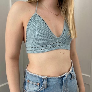 Crochet Bralette für Frauen, Bikini Crop Top, Geburtstagsgeschenk.