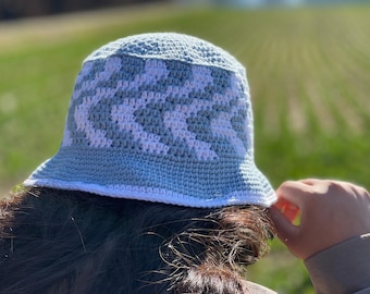 Crochet Bucket Hat, Vintage Bucket Hat, Hand Crochet Hat, Custom Bucket Hat, Fisherman Hat, Cotton Bucket Hat.