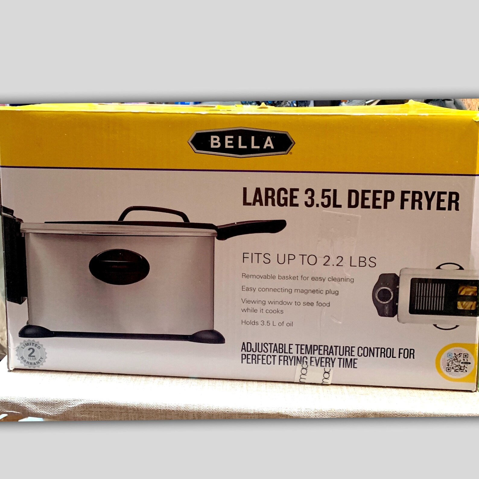 bella 9 liter deep fryer