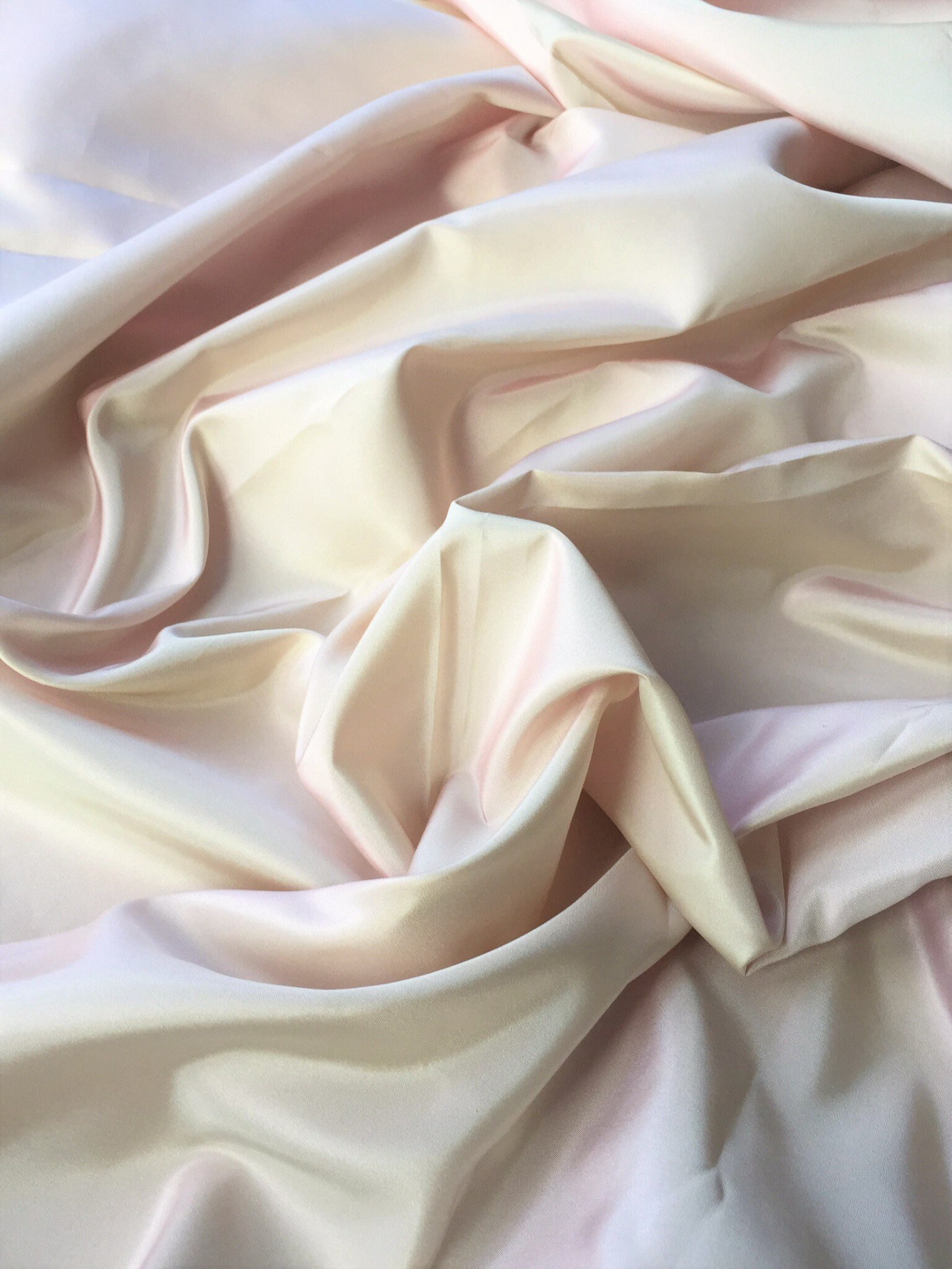 SAMPLE PIECE Shot Cream Taffeta Fabric by Carrington Bridal - Etsy