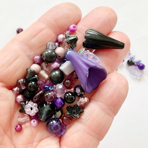 Purple Bead Mix: Jewelry Making Supply, 30g Bead Soup