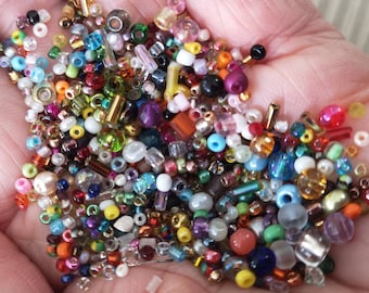 Lot De Perles De Rocaille Multicolores - Diamètre 2.3 Mm - Sachet De 40g - Plus De 500 Pièces - Création Bijoux