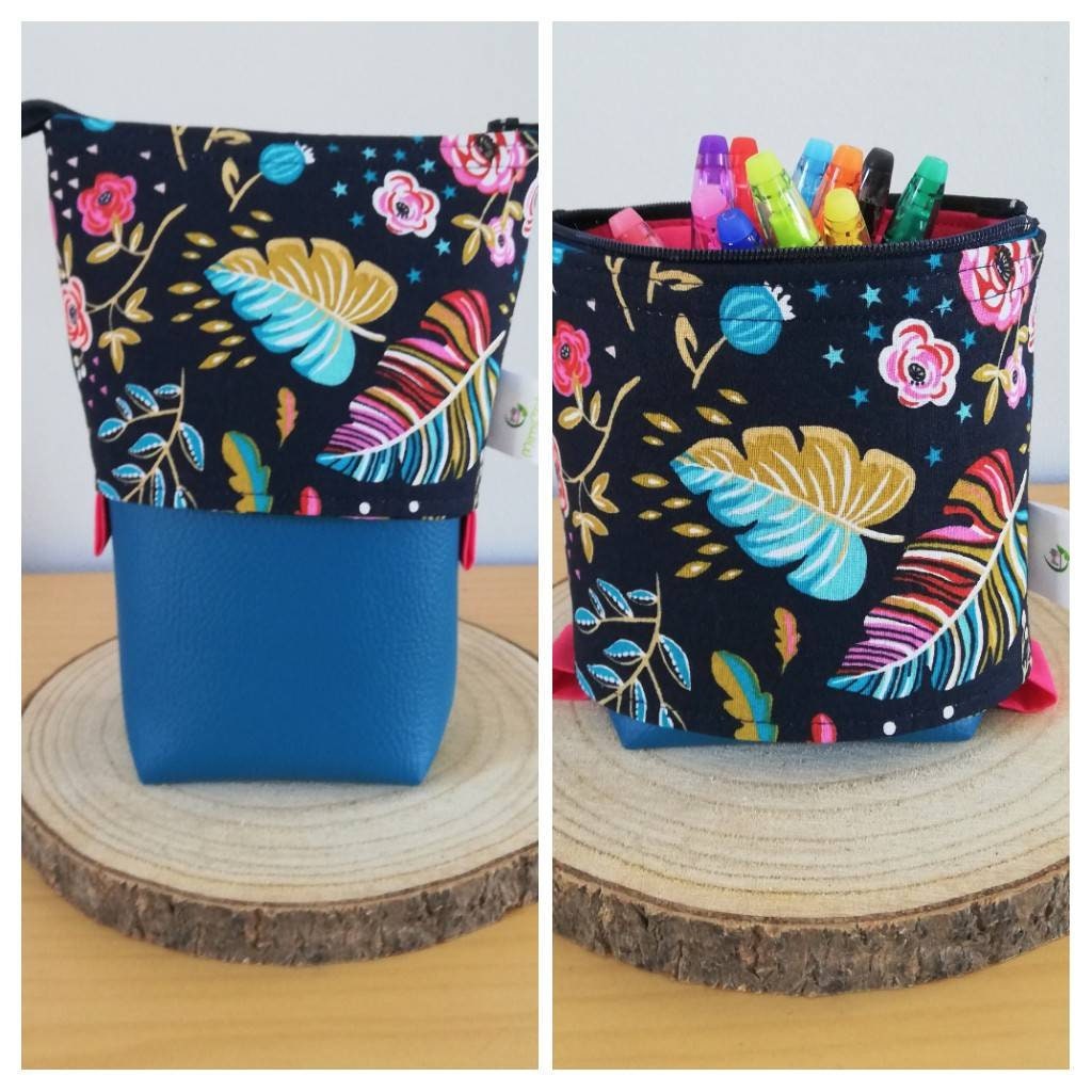 Trousse Ancolie Transformable en Pot à Crayons.