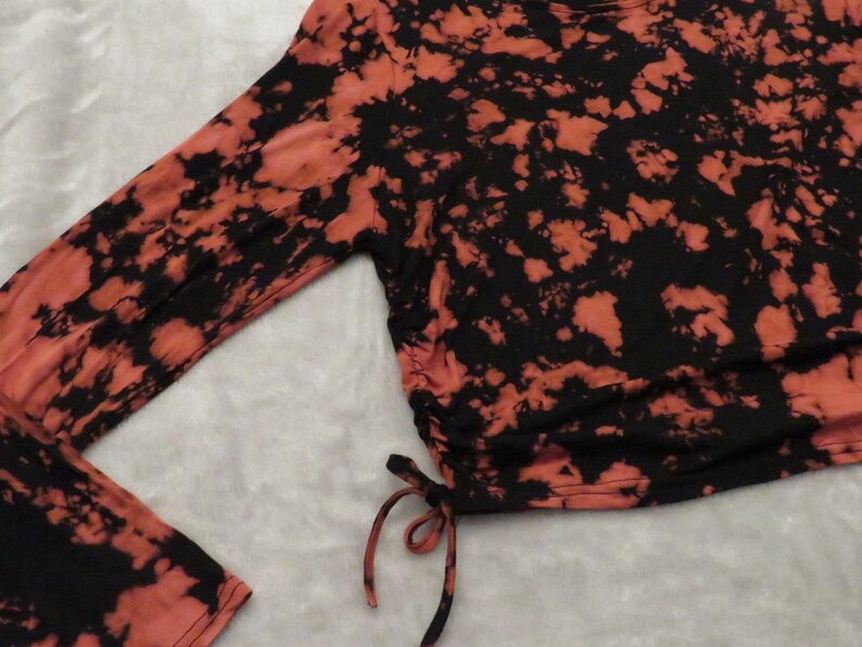 Ruched tie dye top