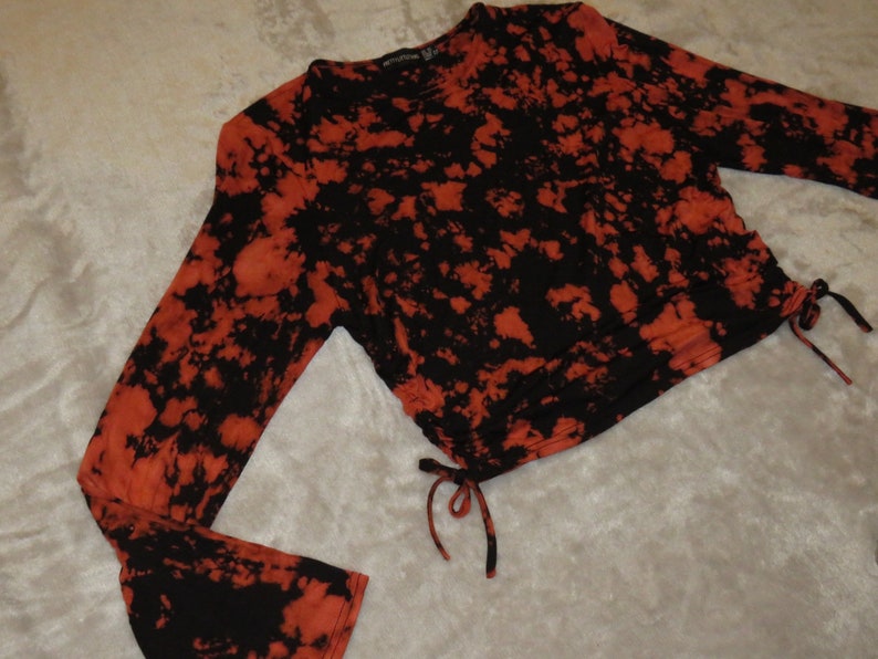 Ruched tie dye top