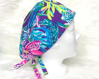 Lilly pulitzer surgical cap Clearance