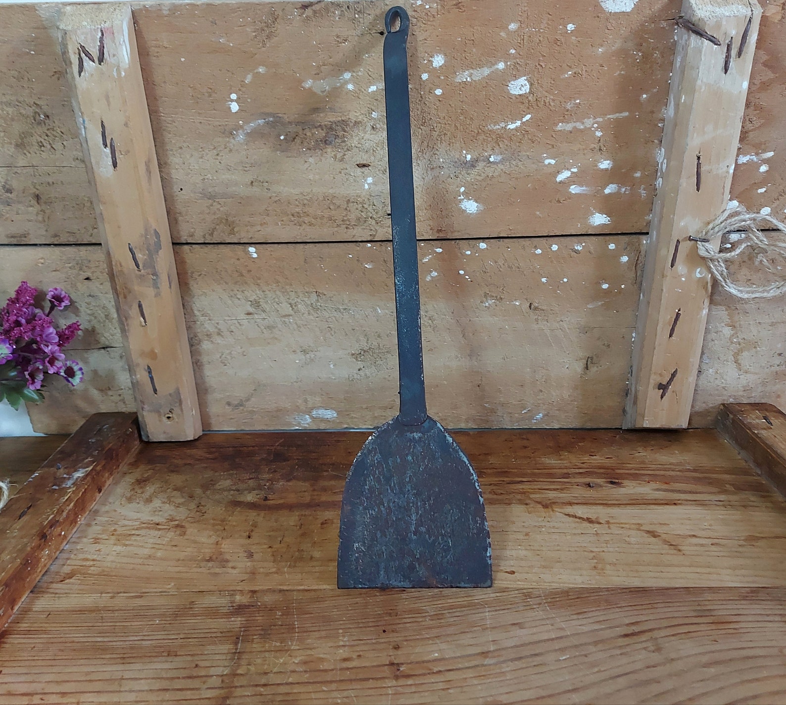 Antique Metal Dough Hand Scraper Cast iron Scraper Antique Etsy