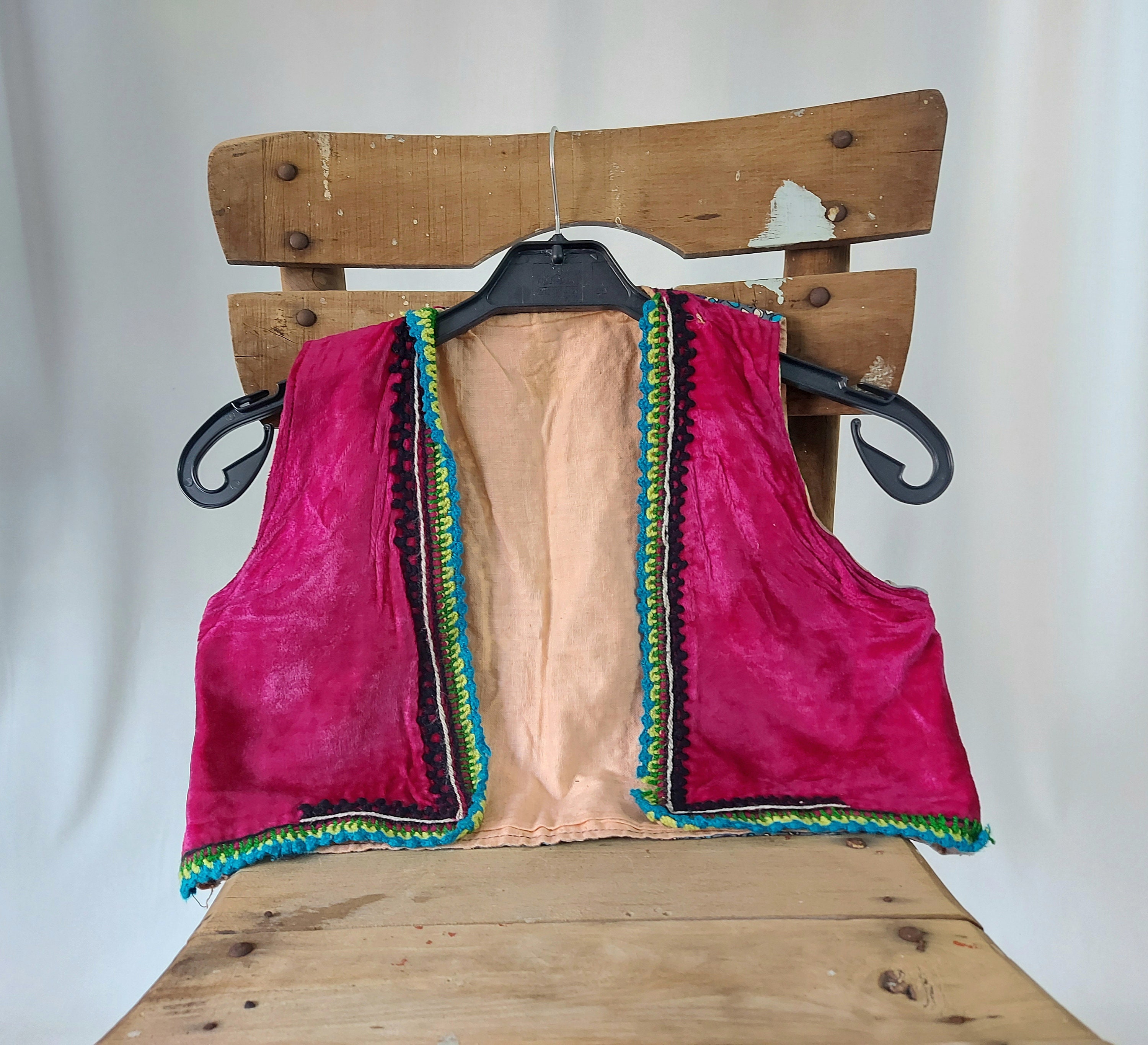 Antique Ottoman Jacket Embroidery Vest Turkish Folk Costume Etsy