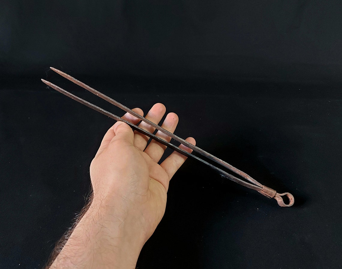 Antique Fire Tongs Fireplace Tongs Hand Hookah Fire Etsy