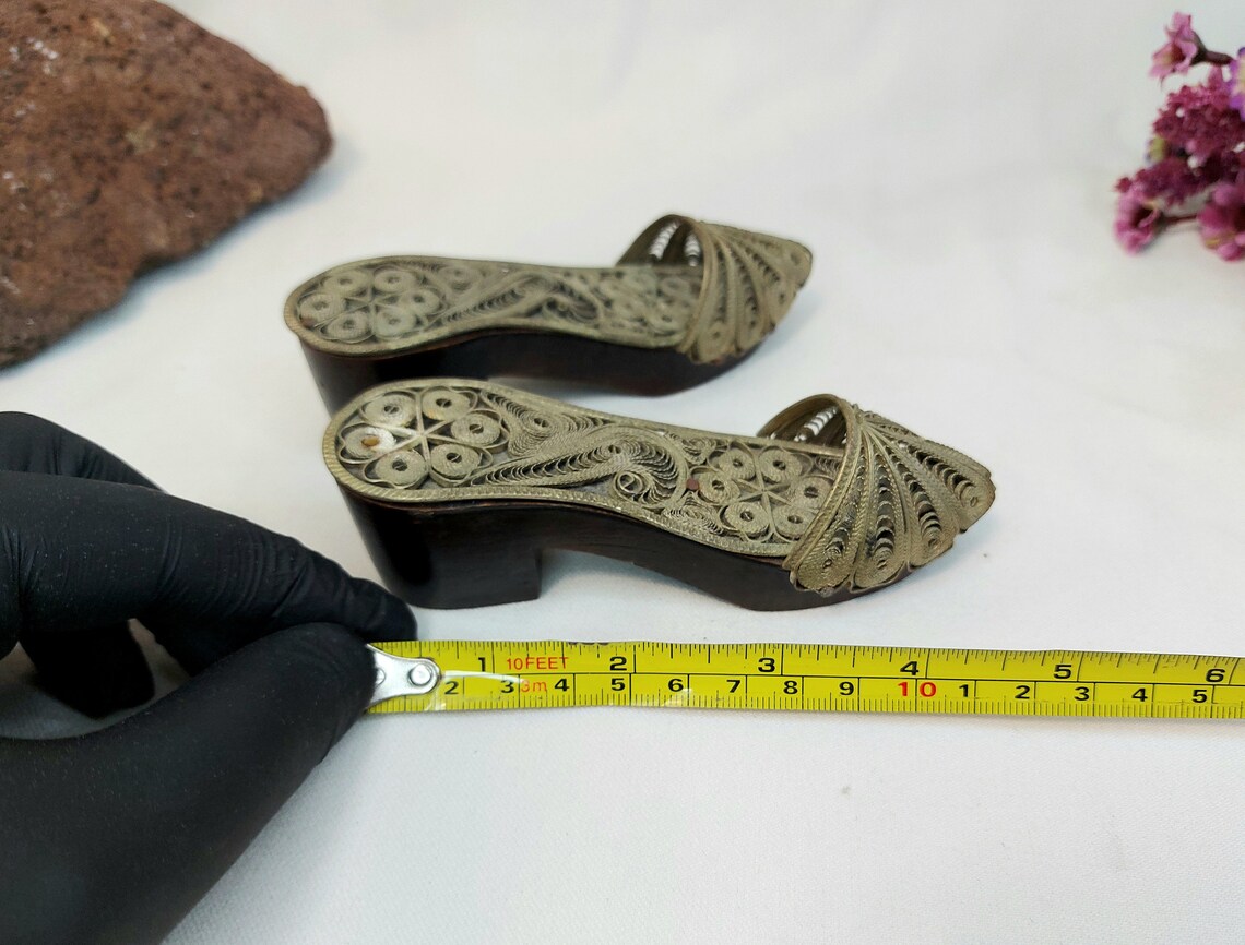 Vintage Filigree Clogs Turkish Bath Sandals Clogs Turkish Etsy