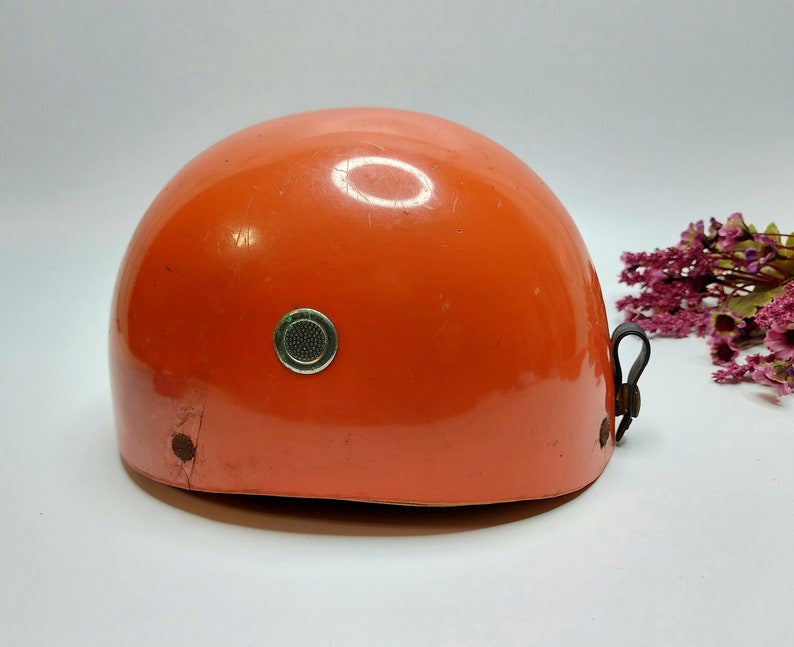 Casco da moto Vintage Boeri Sport Casco originale arancione | Etsy Italia