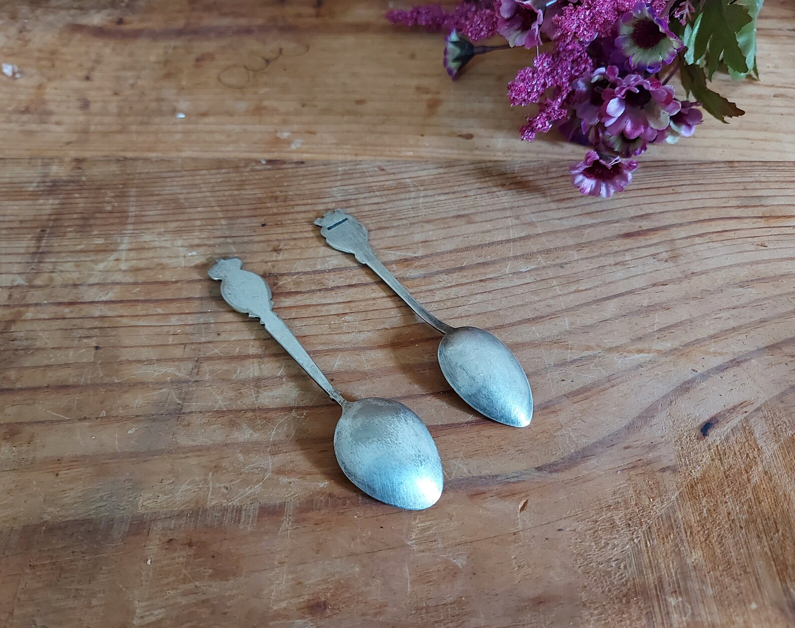 Vintage Silver Plated Collectables Spoons LOT of 2 MONACO Etsy