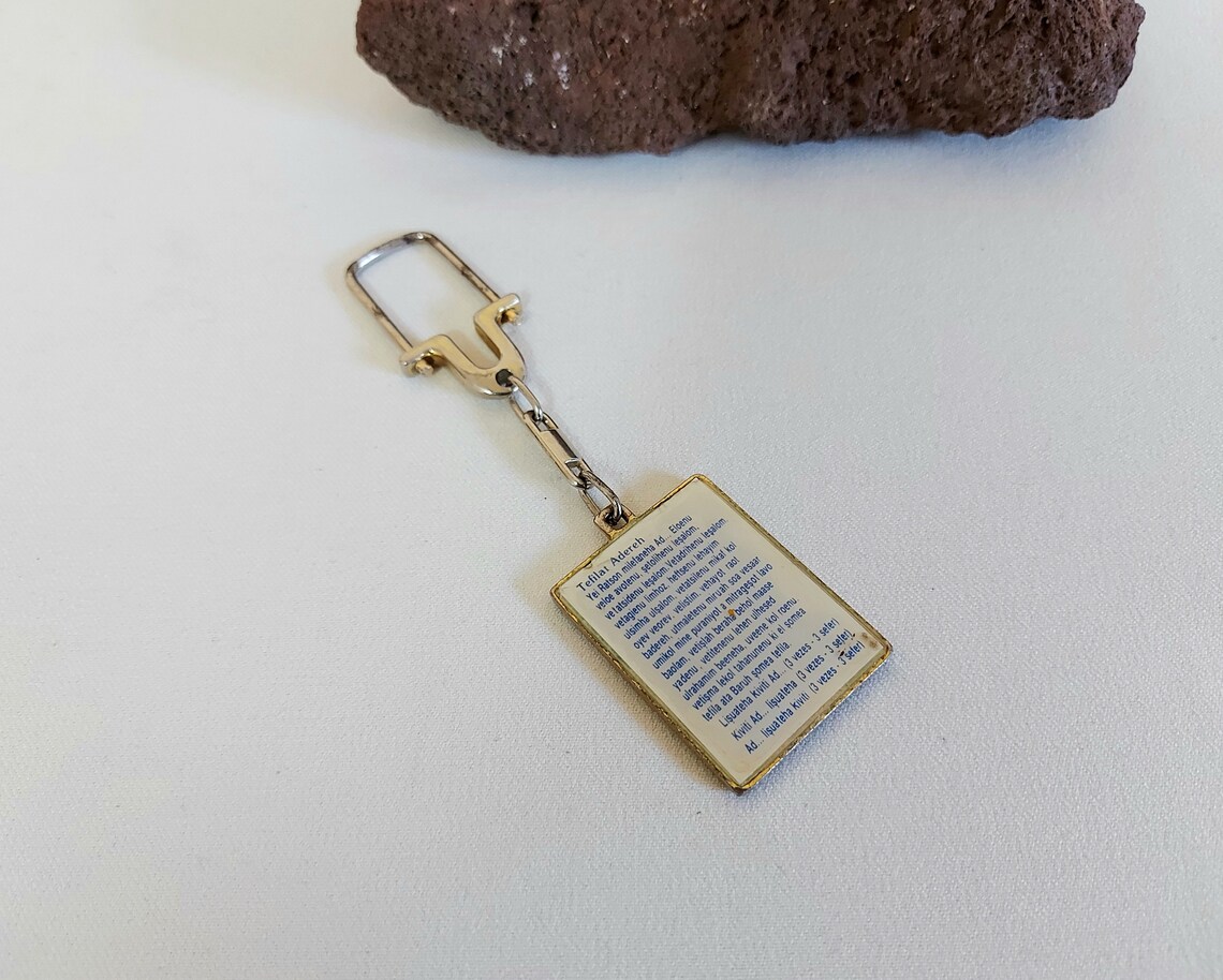 Vintage Hebrew Keychain Jewish Pattern Key Chain Gift for Etsy