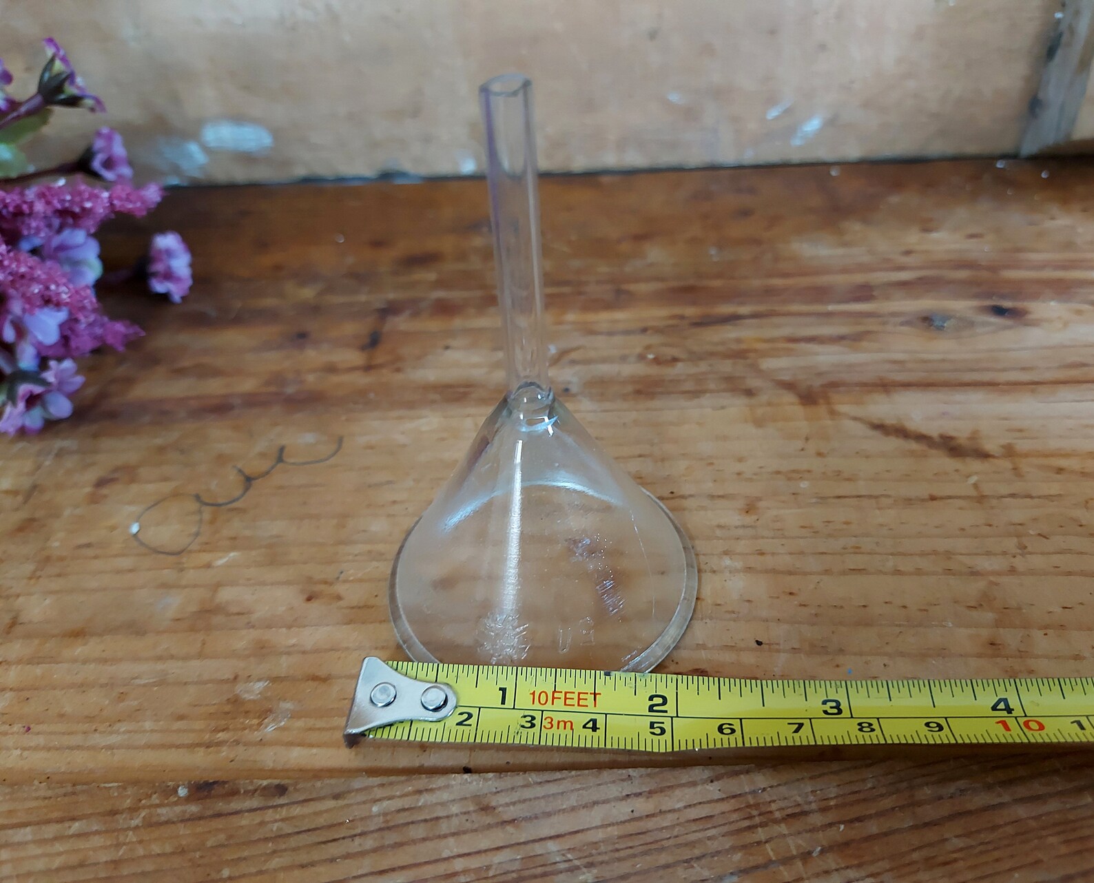 Vintage Glass Funnel Miniature Glass Cologne Funnel Round Etsy