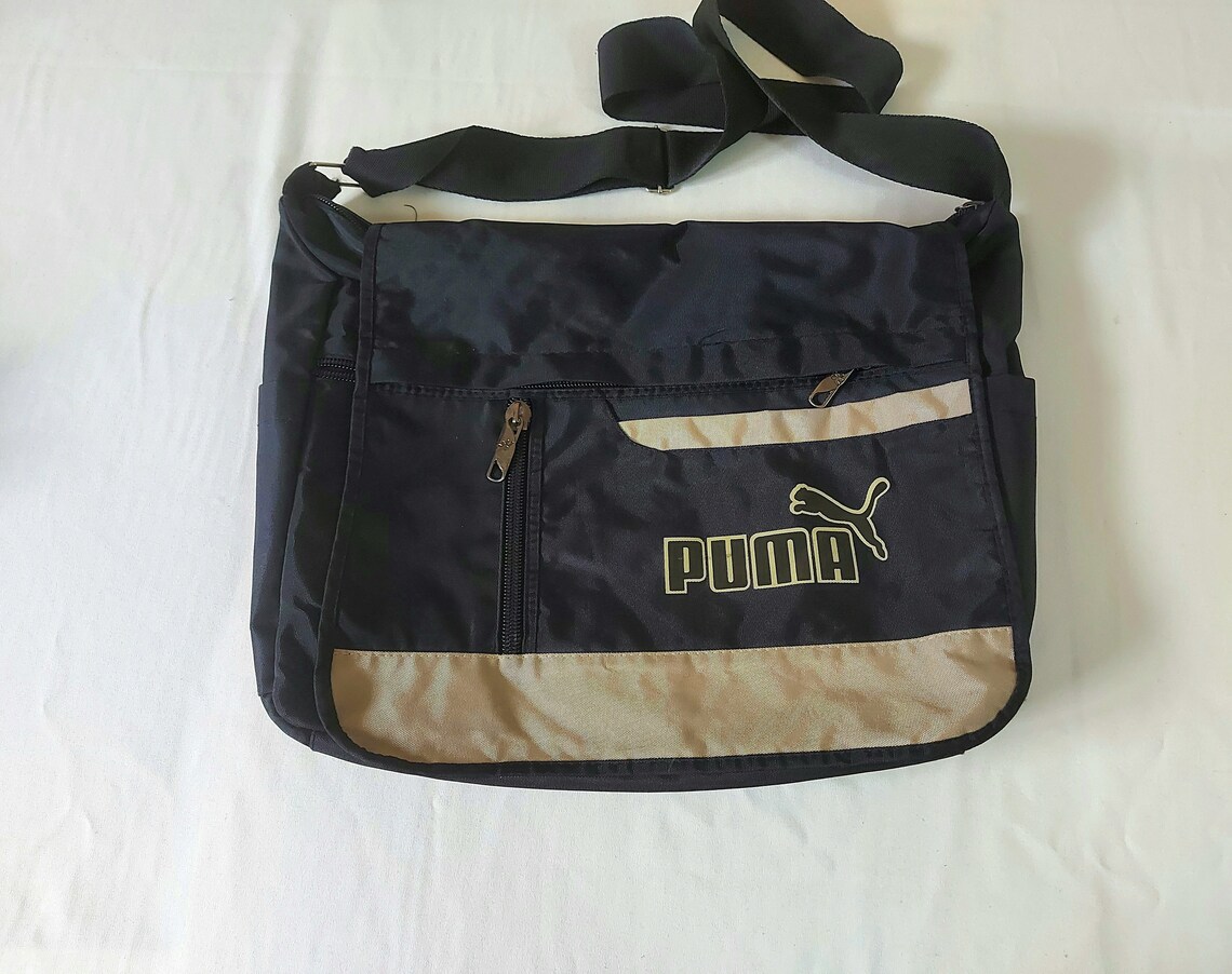 Vintage Puma messenger bag Cross Bag Shoulder Bag Puma Logo Etsy