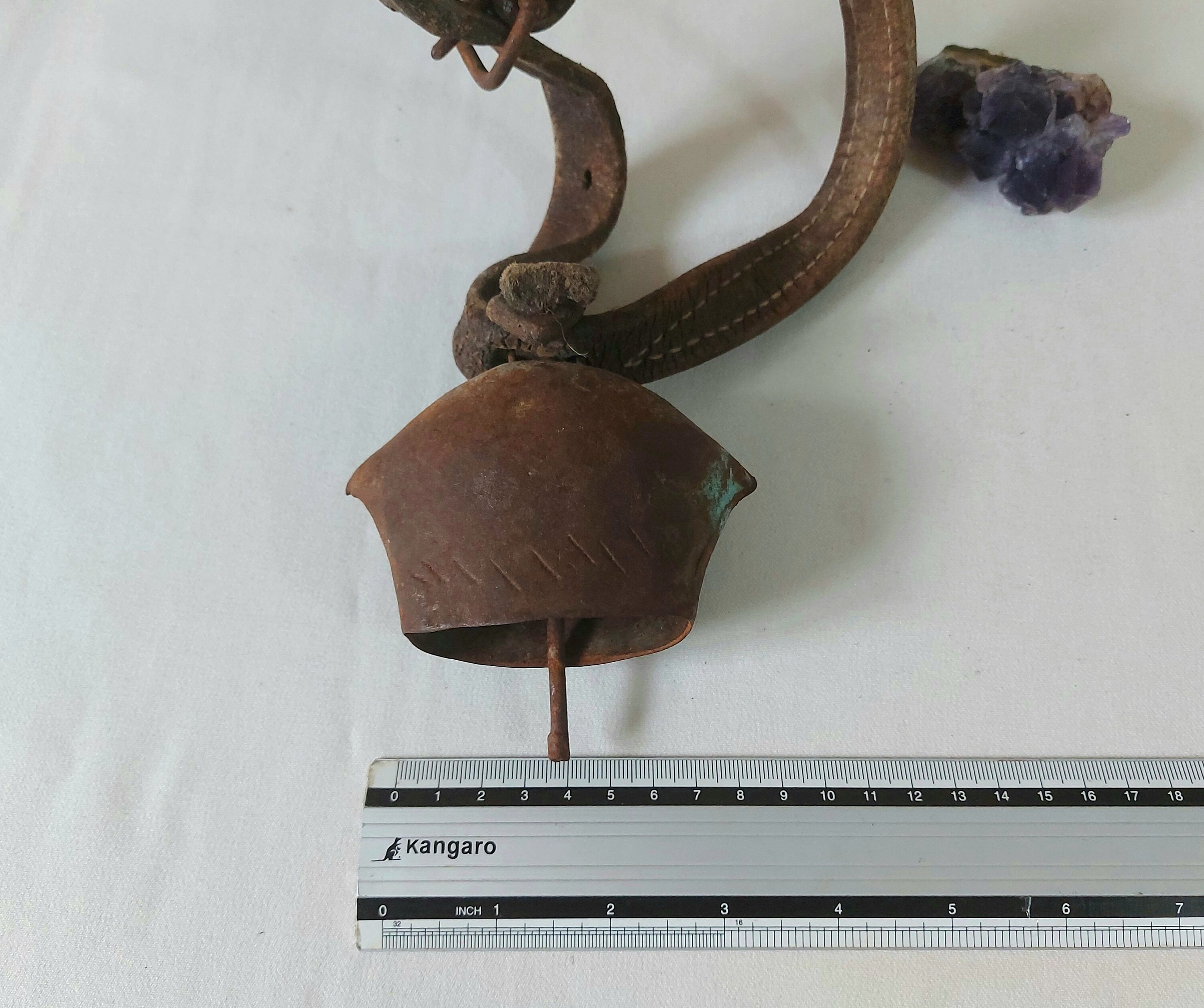 Antique Sheep Bell with Leather Strap Primitive rusty bell Etsy