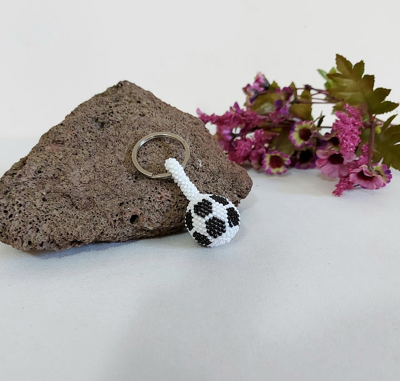 Glass Beaded Keychain Handmade Prison Art Beads Keychain Etsy