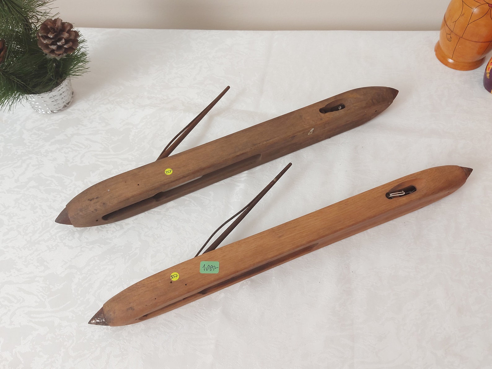 Antique Handmade Wooden Loom Shuttle for weaving Fly Shuttle Etsy