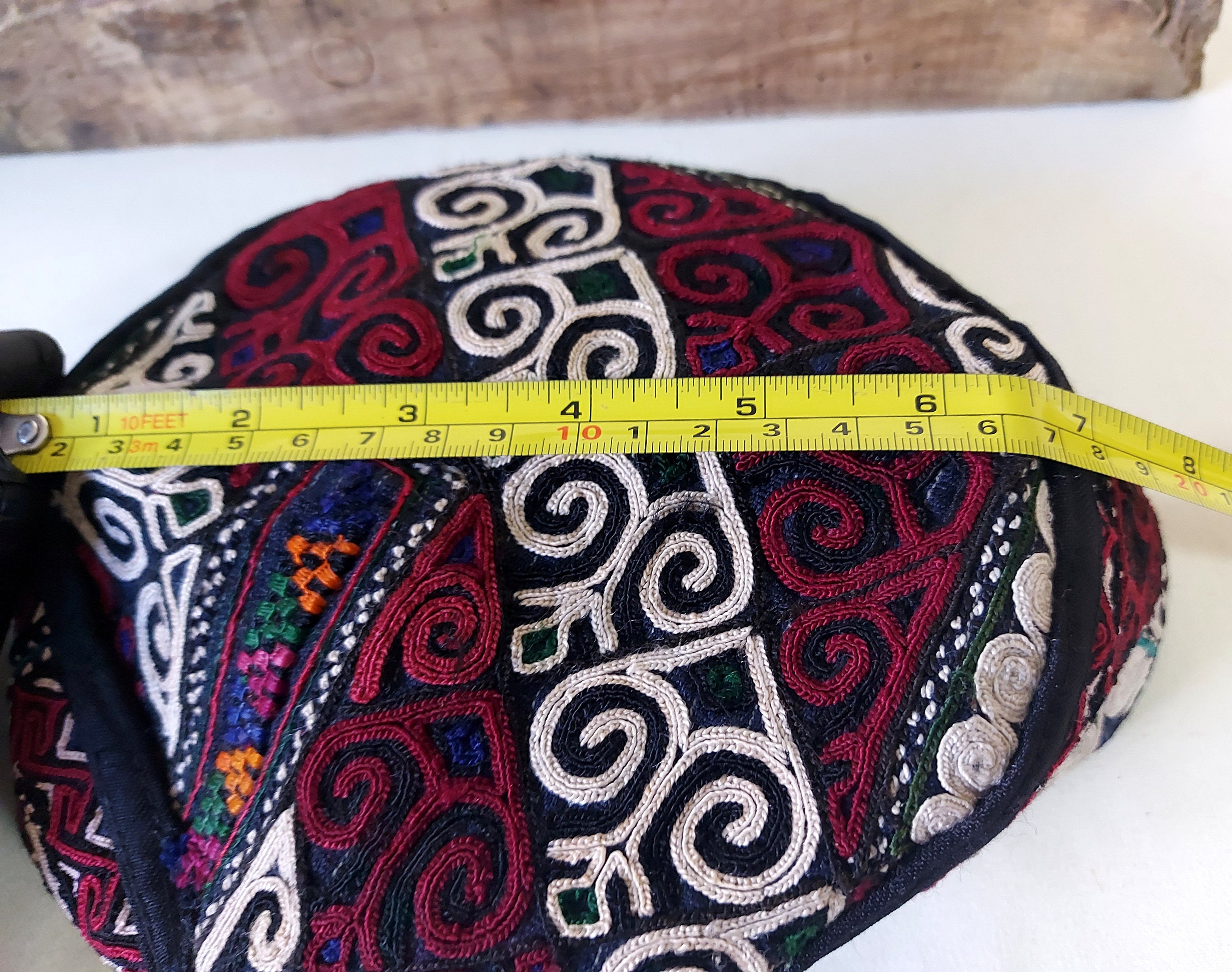 Embroidery Uzbek Hat Traditional Ethnic Cap Nomadic Folk Etsy