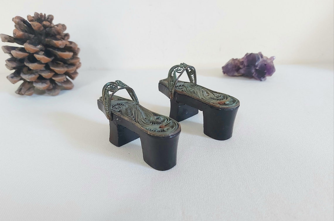 Vintage Filigree Clogs Turkish Bath Sandlas Clogs Turkish Etsy