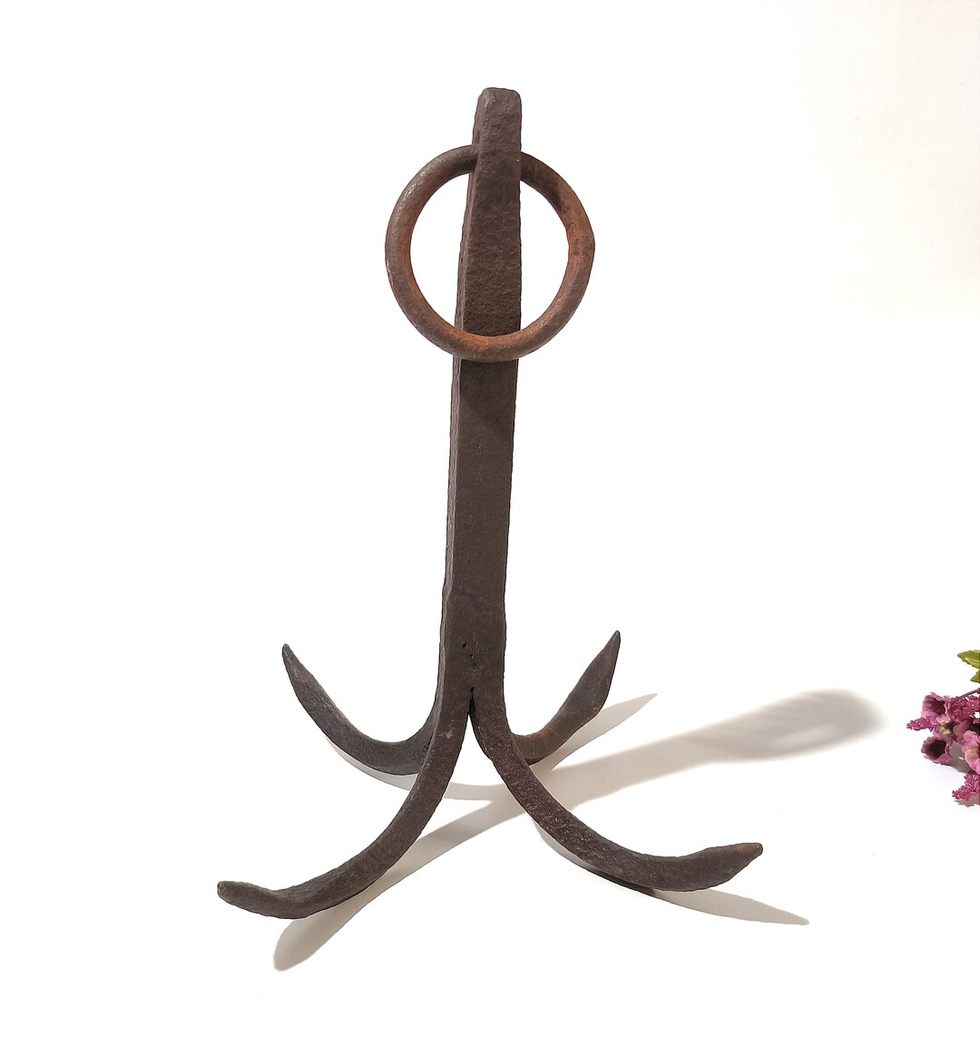 Antique Butcher Hook Primitive 4 Heads Hook Meat Hanger Etsy