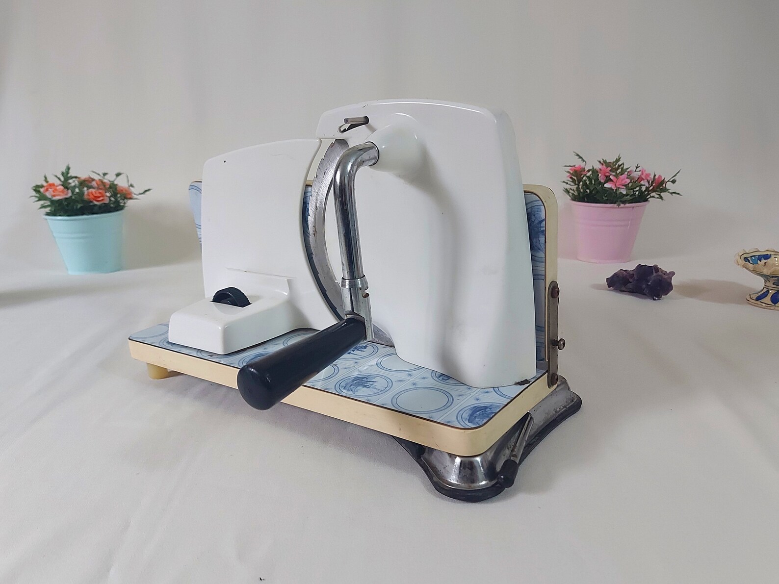 Vintage Slicer For Cheese Ham Manual Mechanical Hand Crank Etsy