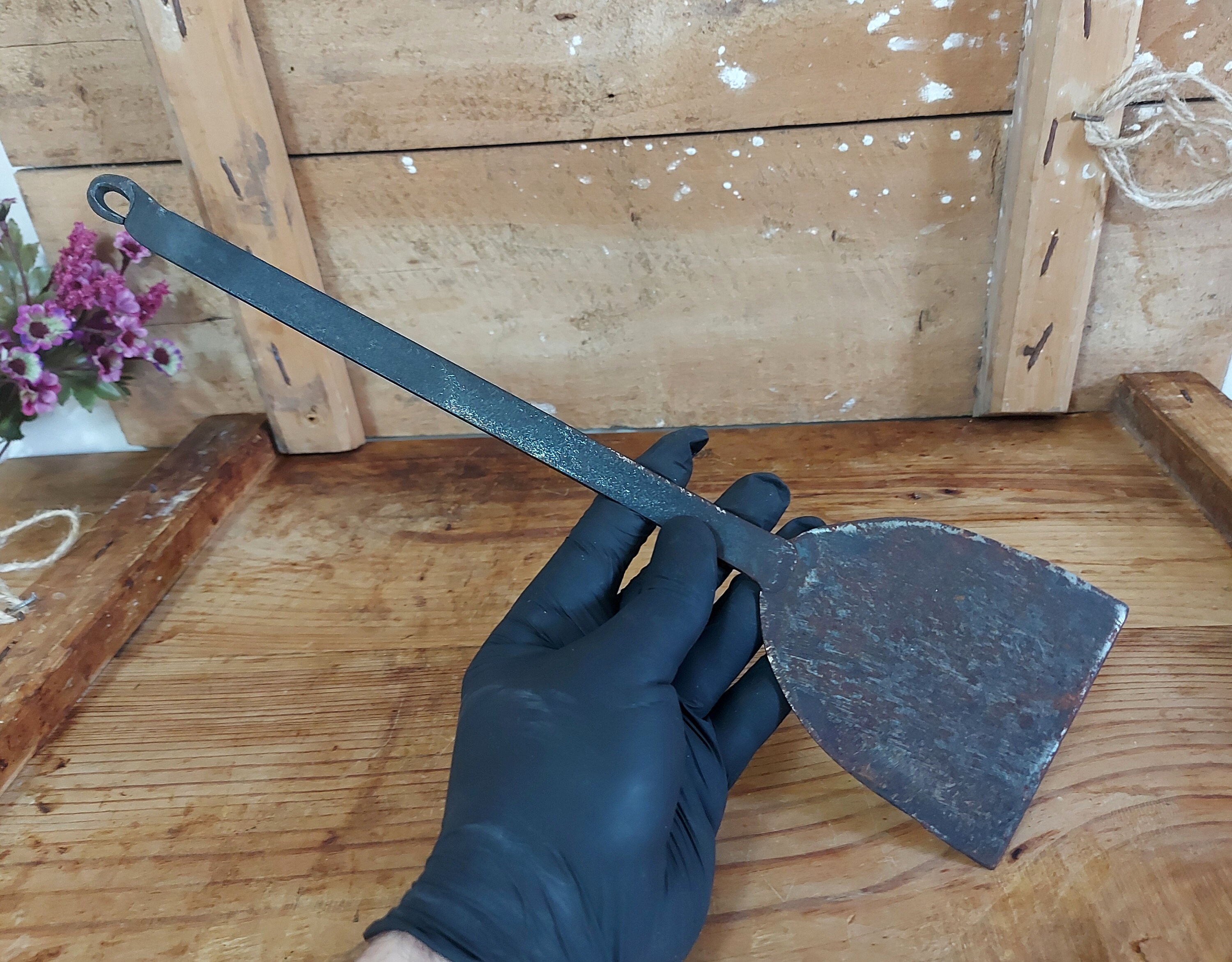 Antique Metal Dough Hand Scraper Cast iron Scraper Antique Etsy