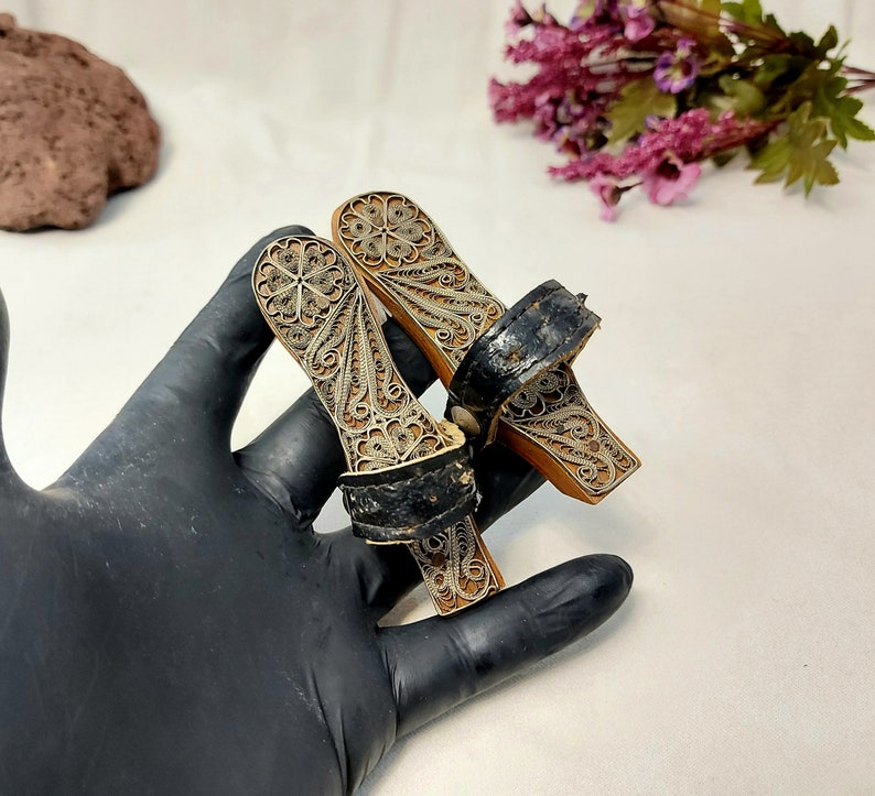 Vintage Filigree Clogs Turkish Bath Sandlas Clogs Turkish Etsy