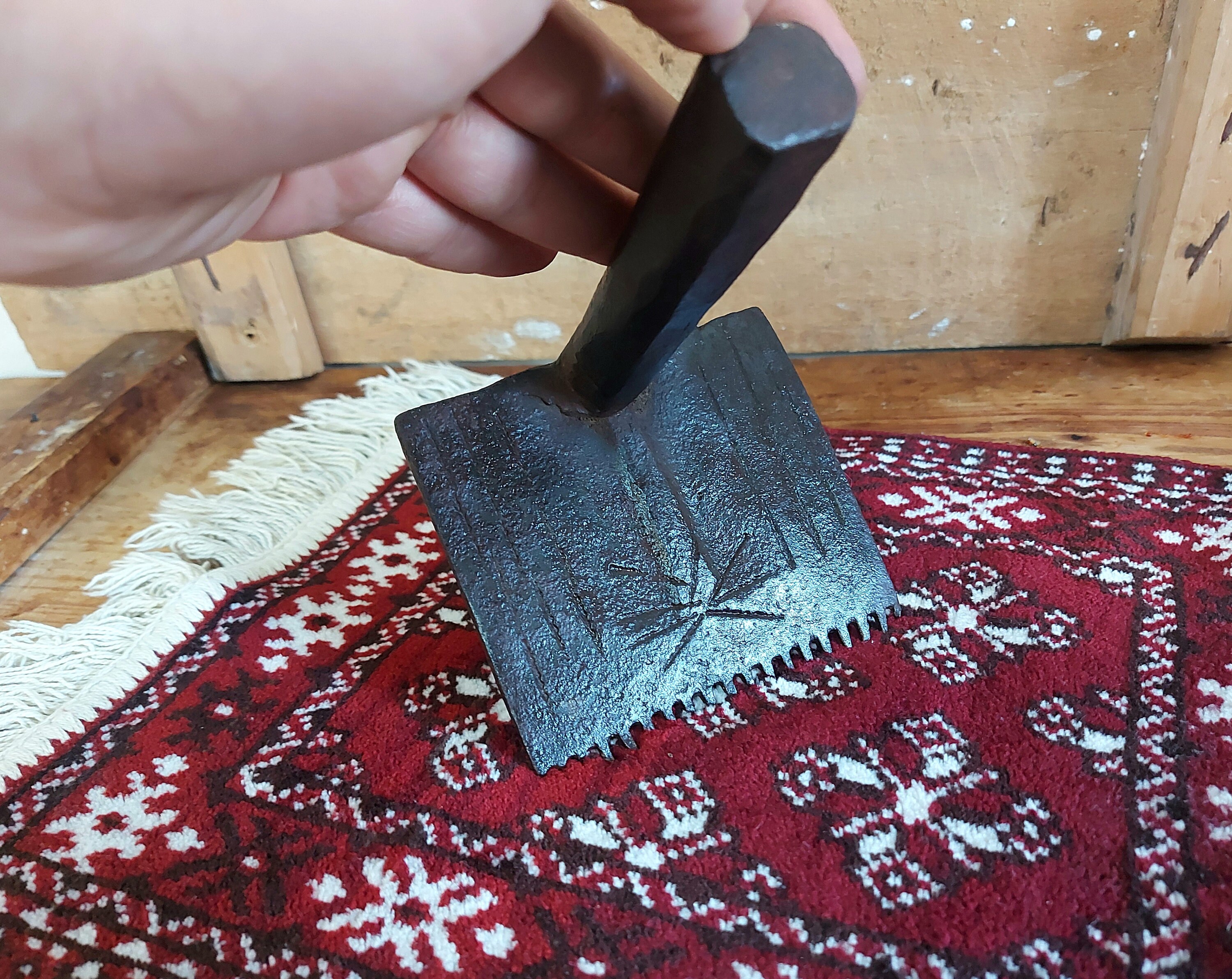 Antique Iron Turkish Carpet Comb Weaving Comb Weaving Etsy