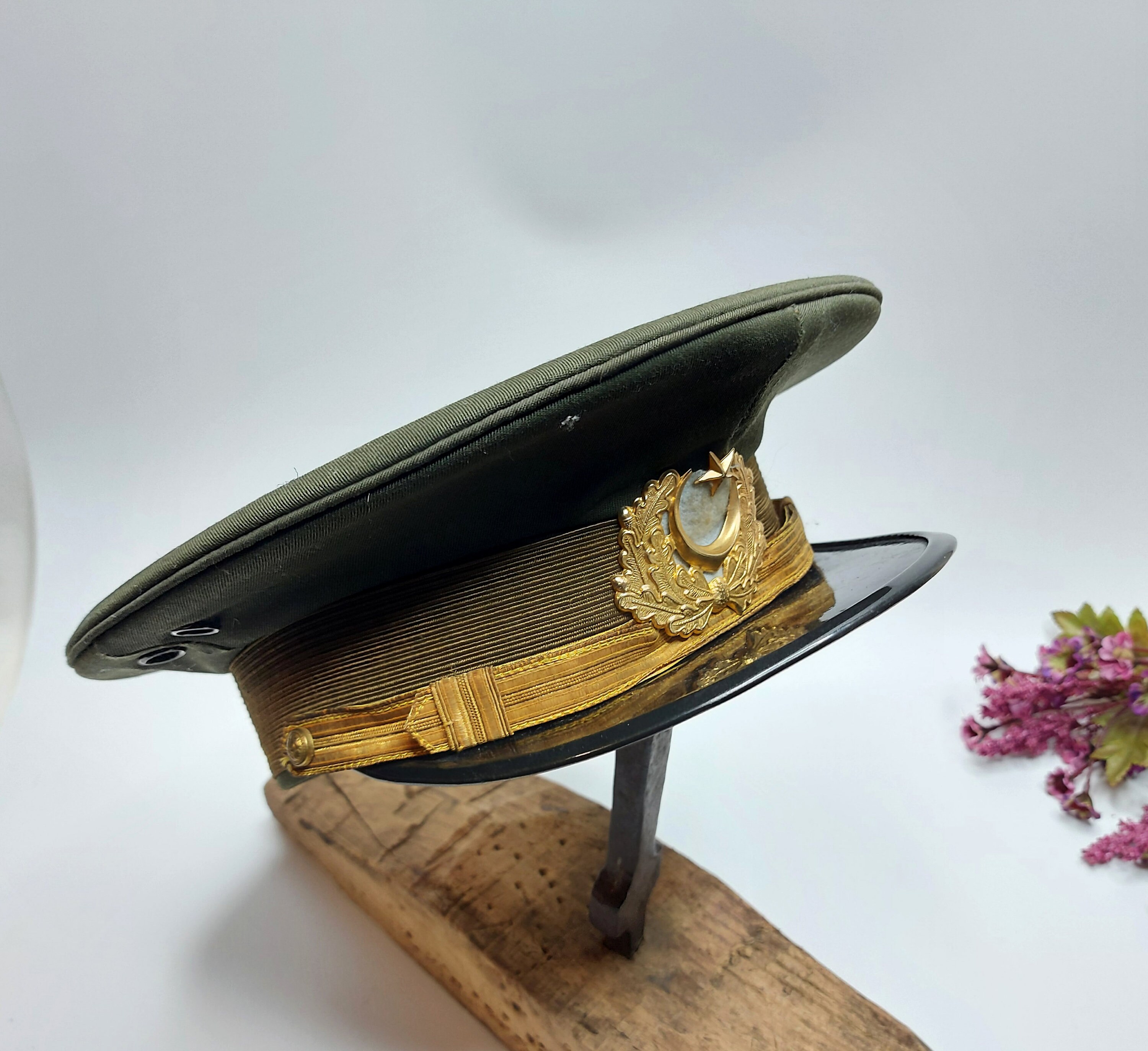 Vintage Original Turkish Officer Cap 