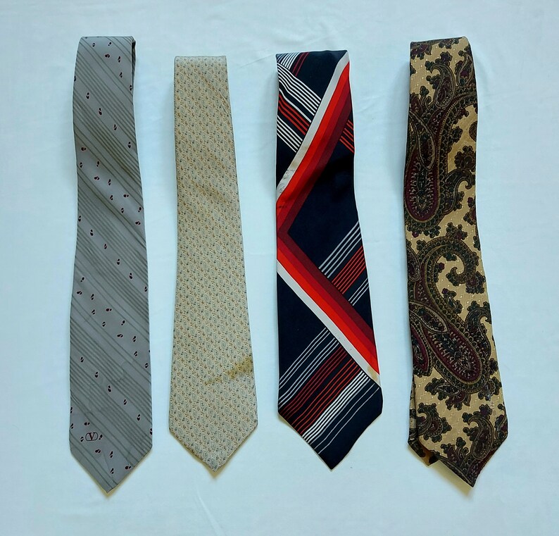 Vintage Ties Pierre Cardin Paris Silk Tie Valantino italy | Etsy