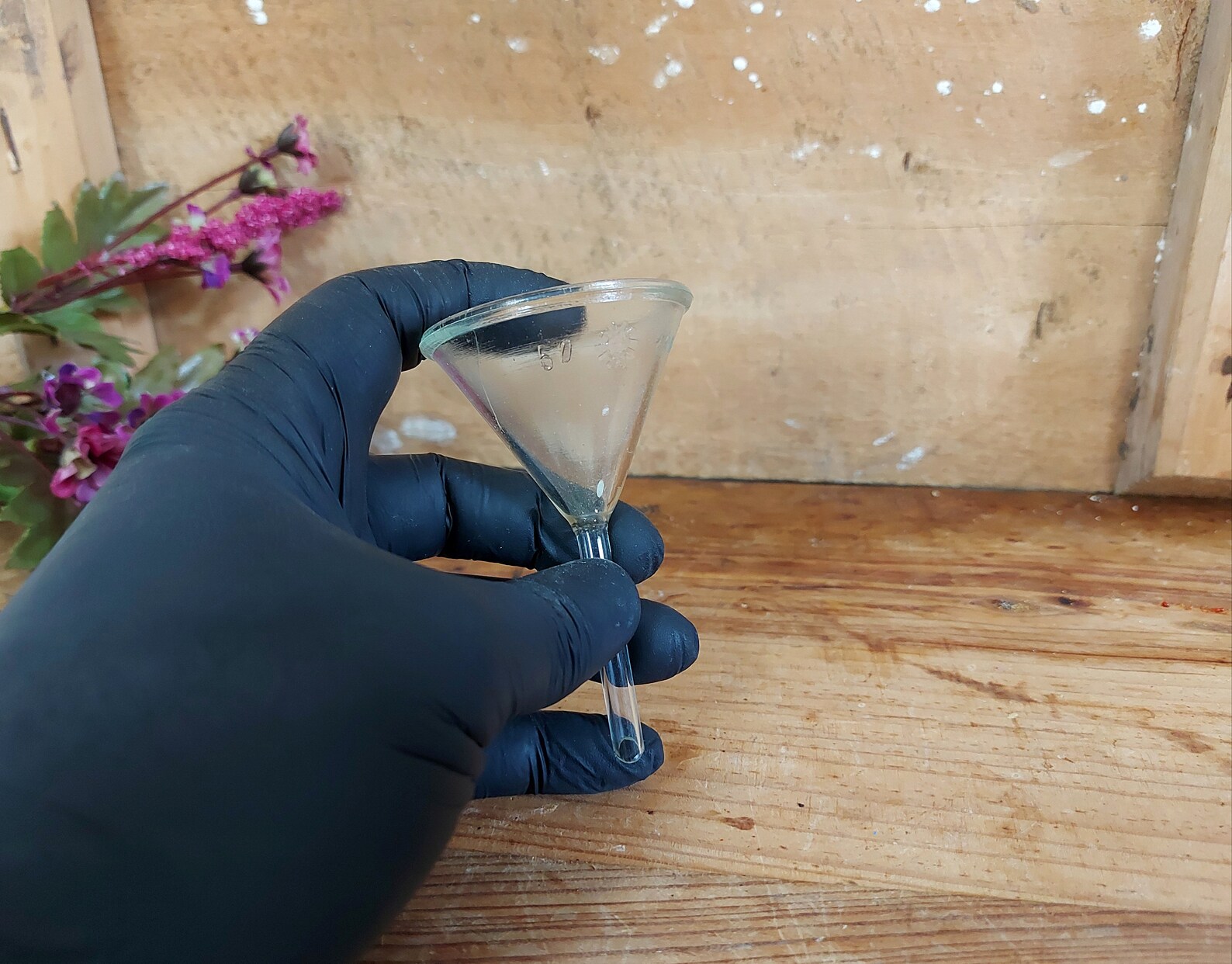 Vintage Glass Funnel Miniature Glass Cologne Funnel Round Etsy