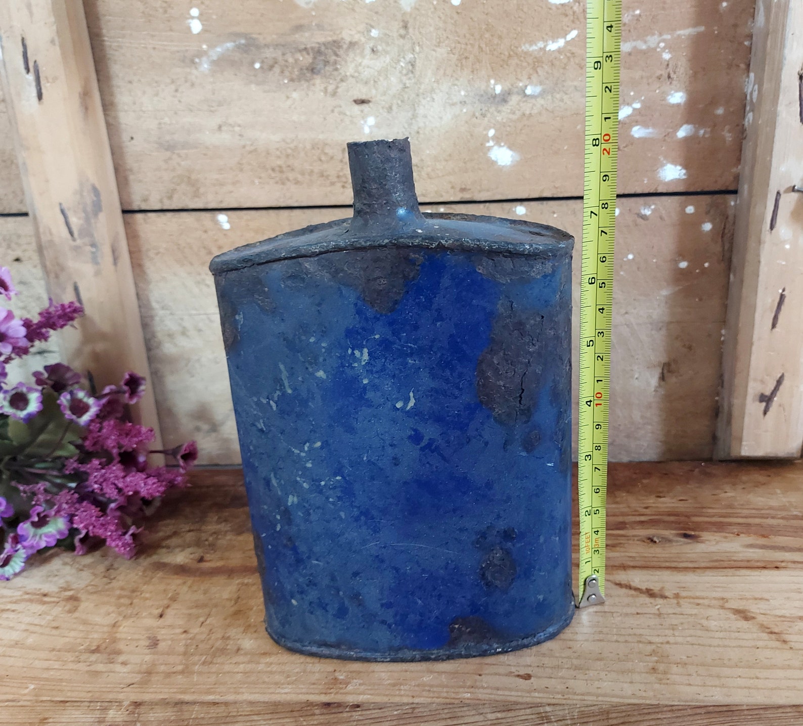 Vintage Oil Can Antique Oil Canister Primitive Oil Holder Etsy