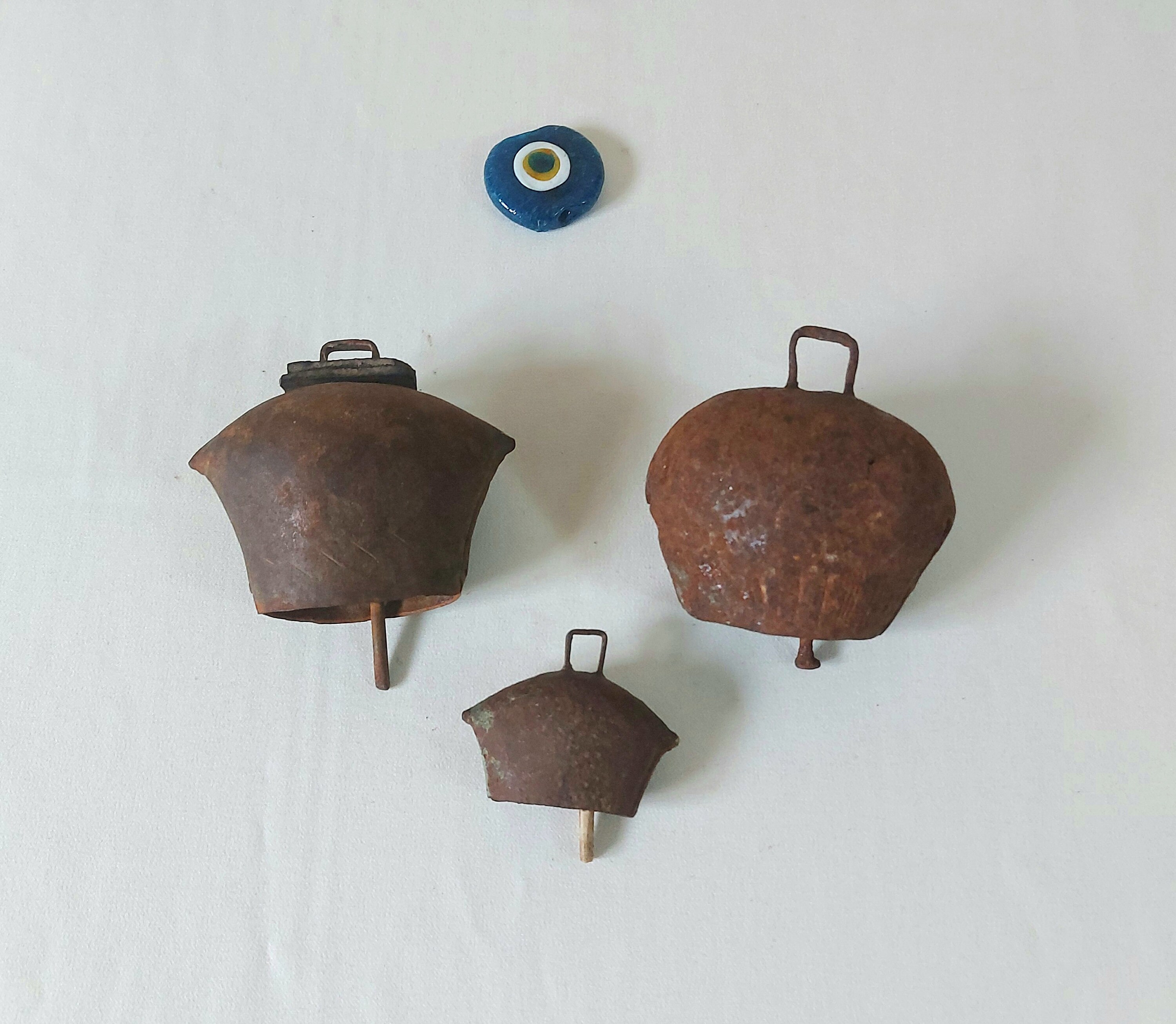 Antique Sheep Bell Primitive rusty bell Lot of 3 Goat Cow Etsy