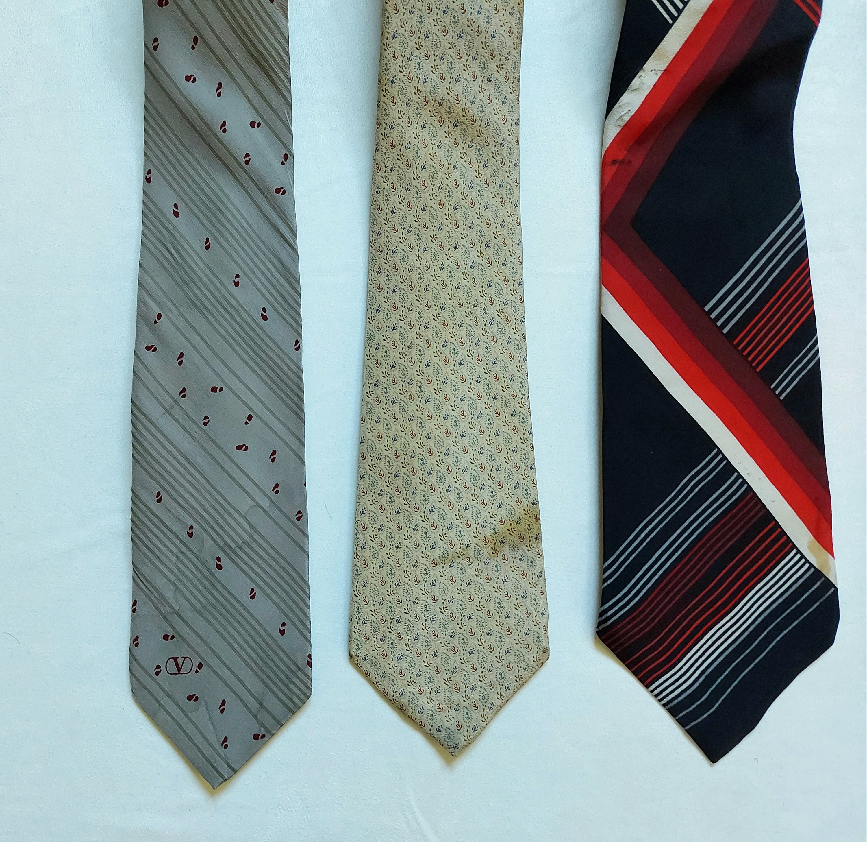 Vintage Ties Pierre Cardin Paris Silk Tie Valantino italy | Etsy