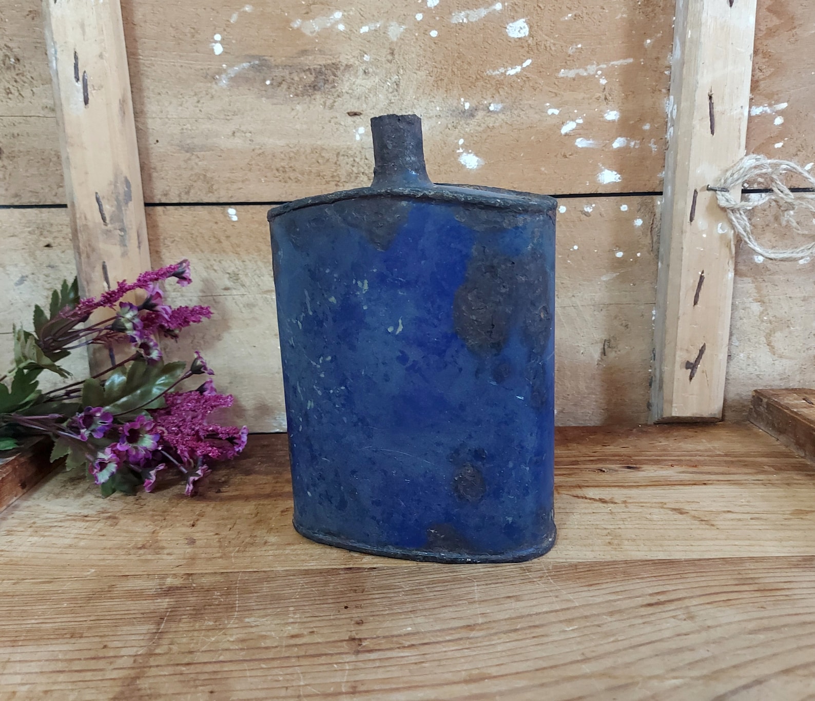 Vintage Oil Can Antique Oil Canister Primitive Oil Holder Etsy