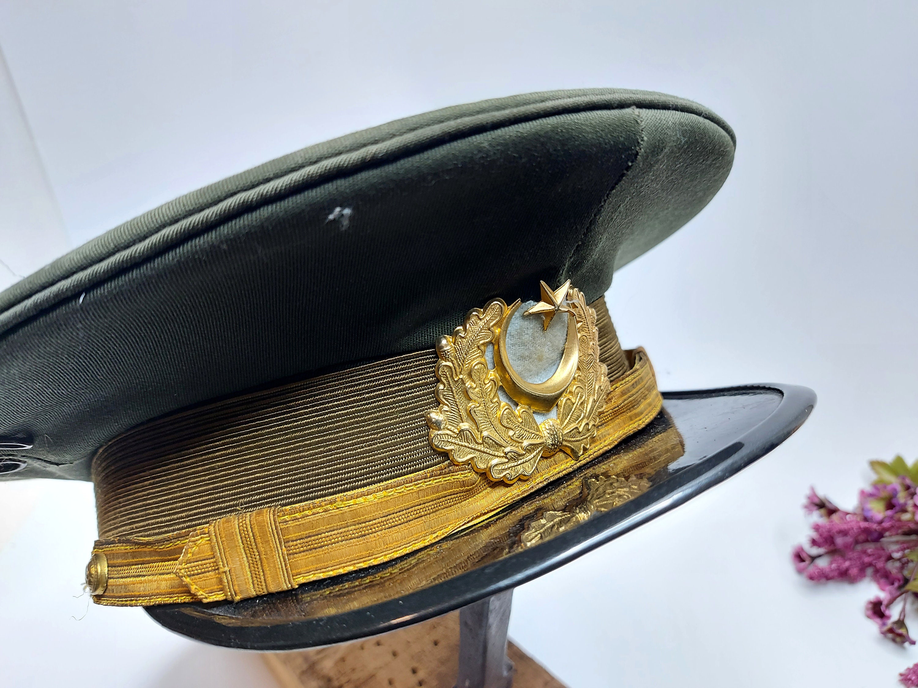 Vintage Original Turkish Officer Cap 