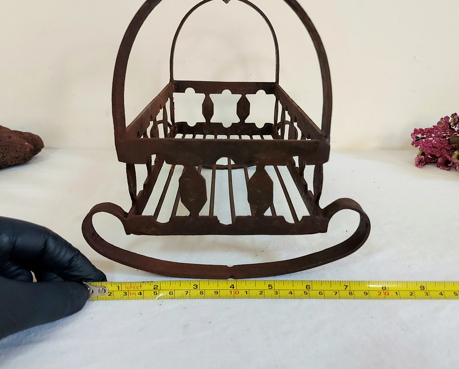 Antique Cradle Wrought iron Baby Cot Vintage Baby Toy Crib Etsy