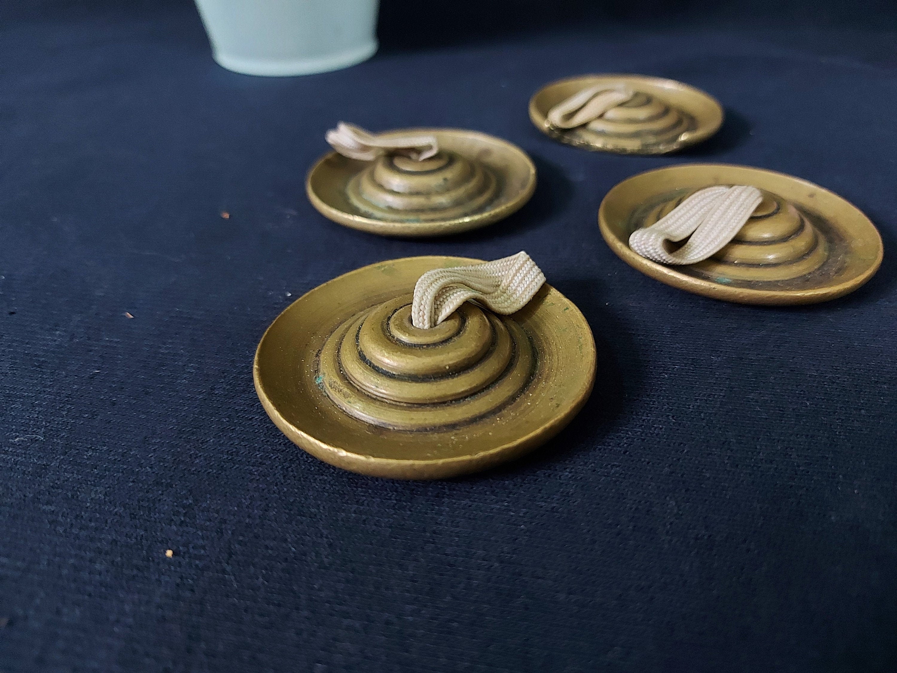 Finger Cymbals Vintage Brass Bronze 4 PCS Pairs Belly Etsy