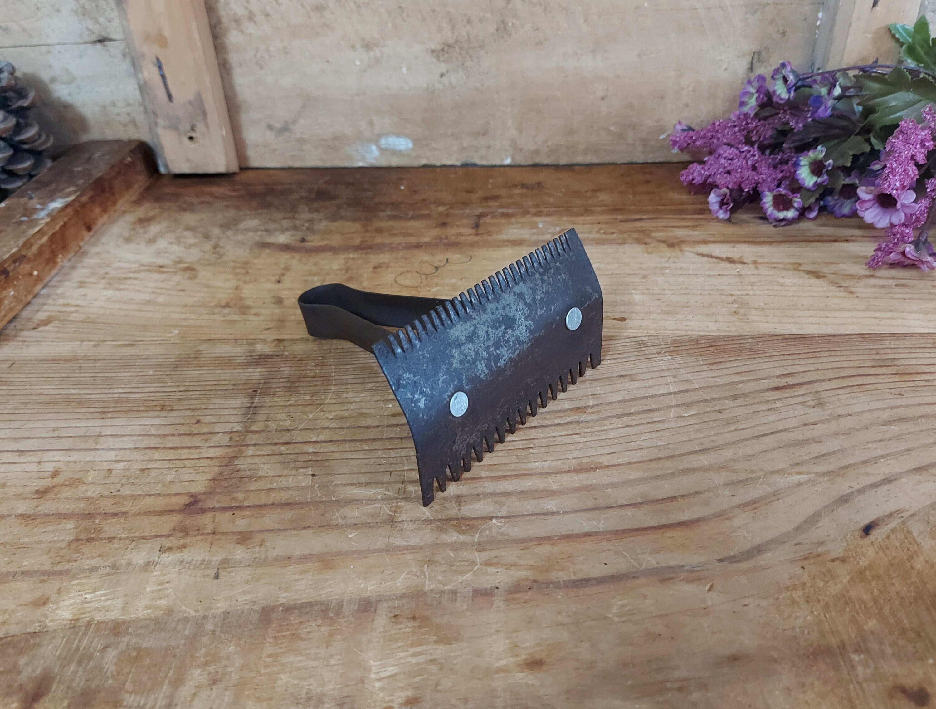 Antique Animal Comb Vintage Cow & Bull Horse Curry Comb Etsy